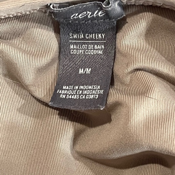 Aerie halter style bikini. Beige. Top is medium bottom is small - Picture 3 of 10